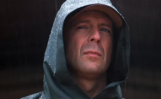 Bruce Willis en Unbreakable.